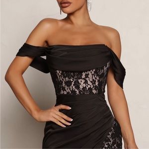 Down the aisle satin maxi dress